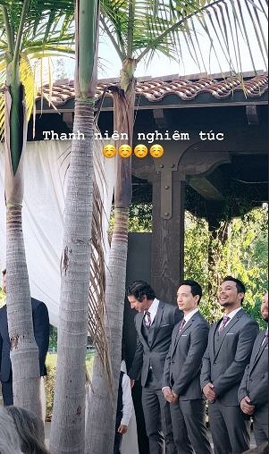 Hồ Ngọc Hà đi dự đám cưới mà bạn trai Kim Lý làm phù rể-3