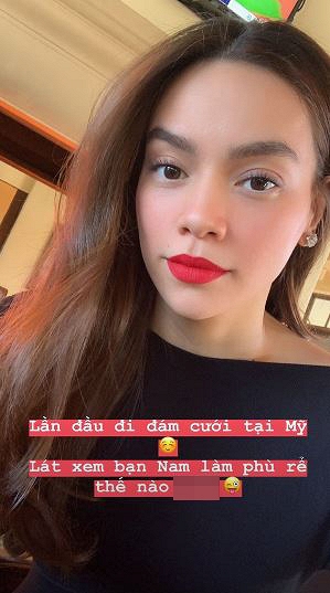 Hồ Ngọc Hà đi dự đám cưới mà bạn trai Kim Lý làm phù rể-1