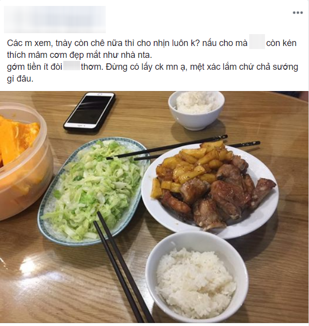 Chê chồng hạch sách khi tiền thì ít mà đòi ăn sang như nhà hàng, cô vợ bị chị em xúm lại mắng nhiếc vì điều này-1