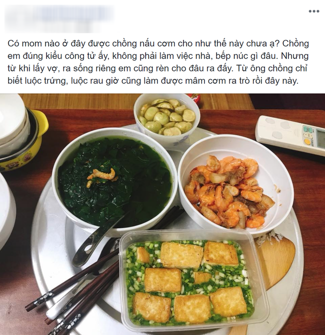 Vợ trẻ khoe mâm cơm lần đầu chồng vào bếp, chị em khen nức nở nhưng nhìn thấy vật thể lạ trên tô canh thì bàng hoàng-1