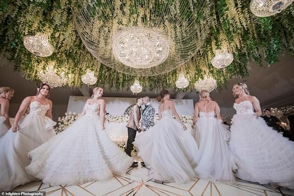 Siêu đám cưới 23 tỷ toàn kim cương và pha lê, danh tính cô dâu chú rể càng bất ngờ-5