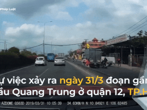 Suýt mất mạng khi xe đạp ngã qua con lươn