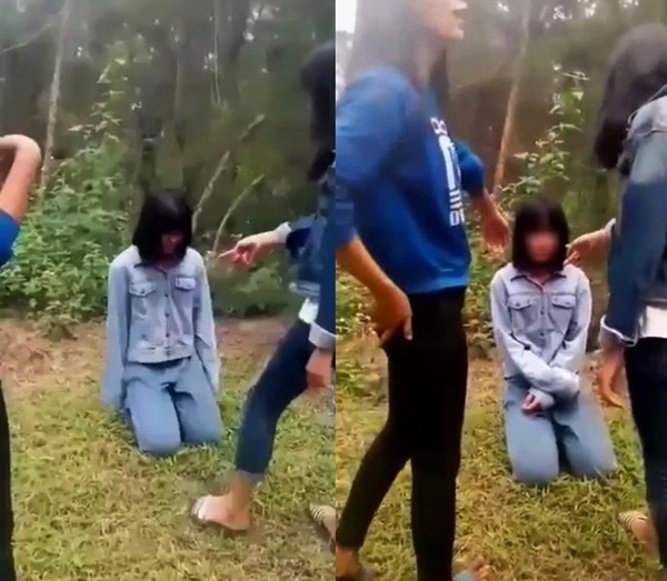 1 trong 5 nữ sinh tát liên tiếp vào mặt bạn chuẩn bị đi thi học sinh giỏi, cho rằng bị tung tin đồn có bầu nên ra tay để trút giận-1