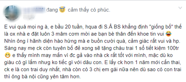 Khoe được chồng mở tiệc, mẹ chồng thưởng 100 triệu vì mang bầu, dâu trẻ bị ném đá không thương tiếc vì 2 lý do-2