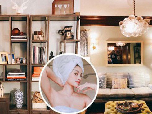 Bên trong căn nhà lớn, nội thất sang chảnh Phạm Hương đang 