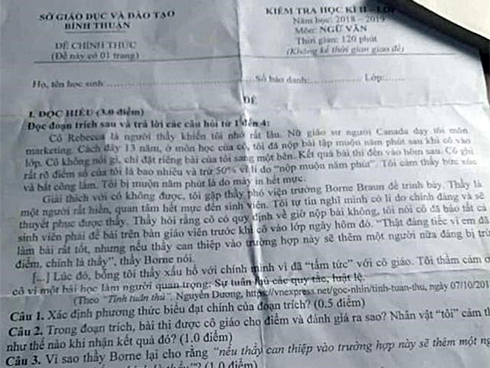 Dân mạng đua nhau share đề Toán thi vào lớp 10 ở Mỹ dễ như đề cấp 2 của Việt Nam và sự thật là...-2