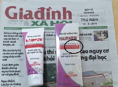 Sendo, Lazada, Shopee... bán dầu gội chống gàu HairNew chứa chất cấm cho người tiêu dùng-5
