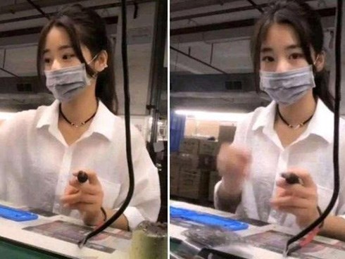 Nữ công nhân gây sốt vì quá xinh nhưng bỏ khẩu trang ra là sự thật phũ phàng