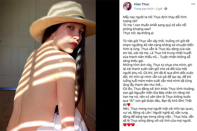 Gây xôn xao vì ảnh bán nude ở tuổi 38, Hiền Thục chính thức lên tiếng-2