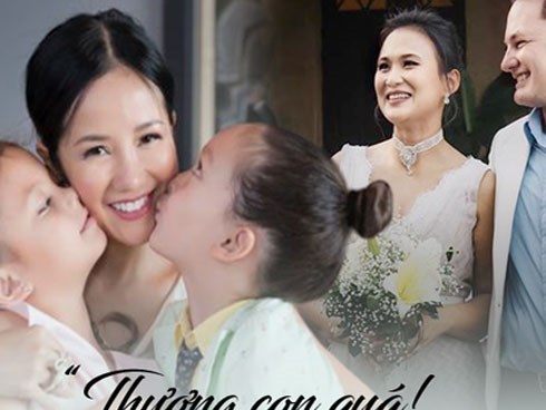 Hồng Nhung xúc động vì suy nghĩ trưởng thành của hai con sau tin bố lấy vợ mới