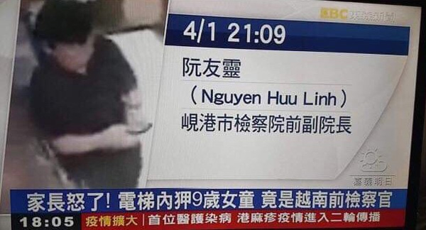 Truyền thông Đài Loan liên tục đưa tin về vụ người đàn ông sàm sỡ bé gái trong thang máy ở TP.HCM-2