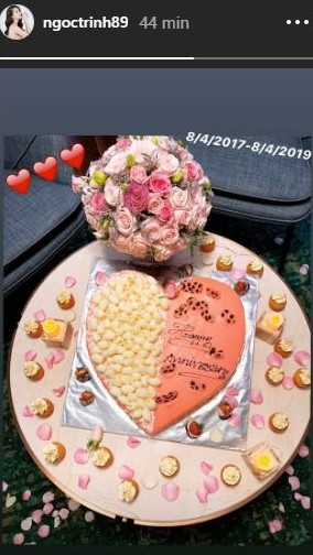 Muốn biết Ngọc Trinh được bạn trai đại gia chiều chuộng thế nào, xem lễ kỉ niệm 2 năm yêu nhau của họ sẽ rõ-1