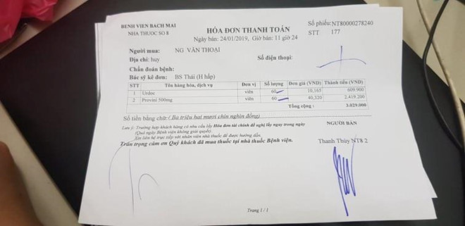 Nhà thuốc số 8 của Bệnh viện Bạch Mai bị tố bán thuốc rởm-1