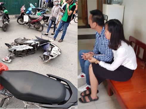 Lại thêm nữ tài xế gây tai nạn, lái xe lao thẳng vào cửa hàng bán hoa quả-2