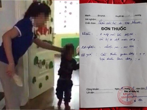 Cô giáo bị tố nhét chất bẩn vào vùng kín HS đưa bằng chứng