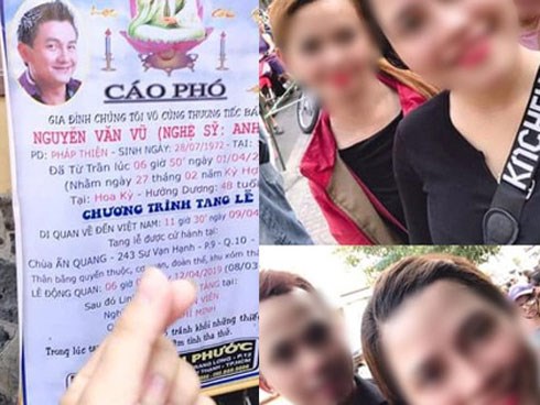 Đến đám tang nghệ sĩ Anh Vũ chụp ảnh tươi cười rồi
