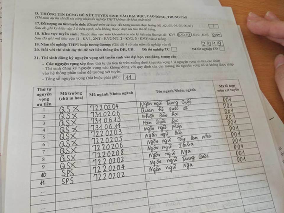 Thời tiết có 4 mùa, nhưng học sinh còn có mùa điền hồ sơ thi Đại học-2