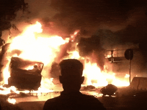 Tai nạn liên hoàn giữa 3 ô tô trên QL1A, 2 người chết cháy trên ca bin xe tải