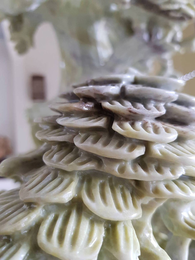 Từ tảng đá lớn, bỏ 2 tháng đẽo gọt thành kiệt tác lão tùng giá hàng trăm triệu-9