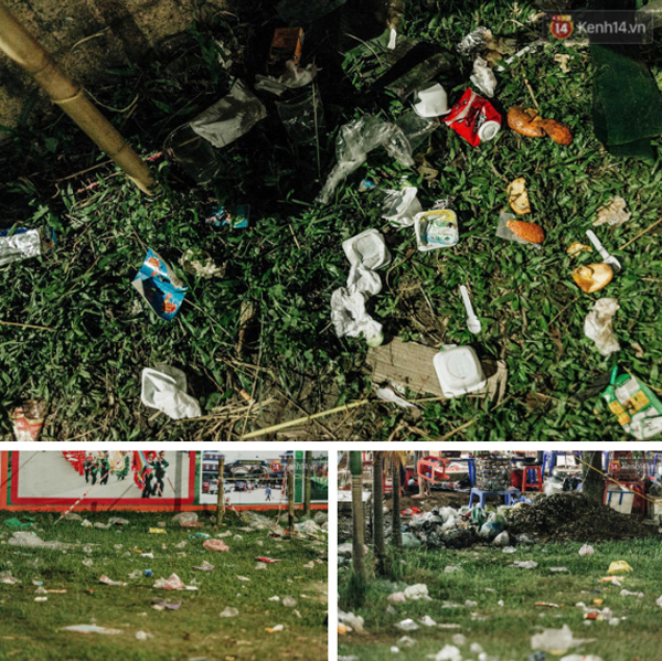 Chùm ảnh: Du khách thuê bạt 150k/đêm nằm ngủ la liệt ngoài trời, xung quanh những thùng rác thải chất đống tại đền Hùng-16