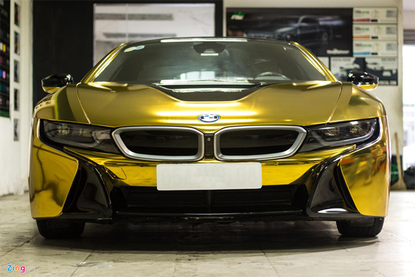 Ngắm BMW i8 mạ vàng của dân chơi Sài Gòn-1