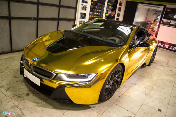 Ngắm BMW i8 mạ vàng của dân chơi Sài Gòn-4