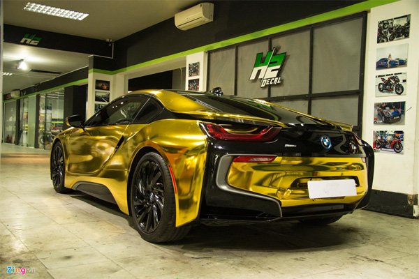 Ngắm BMW i8 mạ vàng của dân chơi Sài Gòn-6