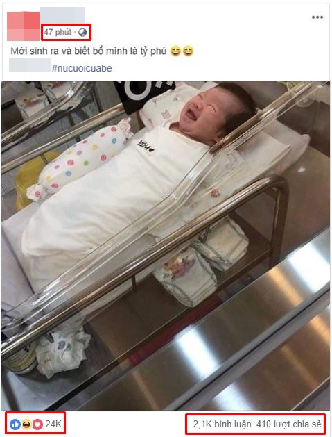 Bức ảnh sáng nhất MXH dịp nghỉ lễ: Em bé sơ sinh cười đến toét miệng híp mắt, ai xem xong cũng thấy vui lây-2