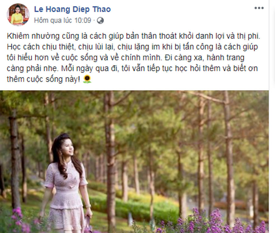 Bà Diệp Thảo hậu ly hôn: Khiêm nhường, thoát khỏi danh lợi thị phi-1