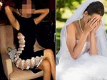 Ảnh chụp cô dâu chú rể gây tranh cãi trên MXH chỉ vì một chi tiết phá cách” nhỏ xíu trên chiếc váy cưới-2