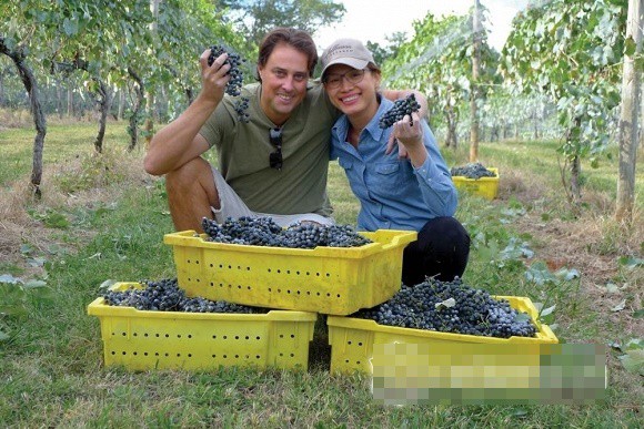 Bỏ hào quang sang Mỹ, Hoa hậu Ngọc Khánh viên mãn sống đời giản dị, trồng nho phụ chồng-16