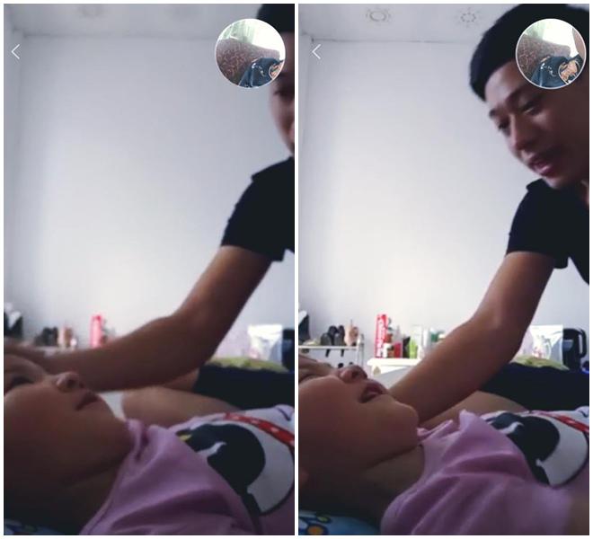 Mẹ nuôi ghi hình trực tiếp tiết lộ tình trạng hiện tại của bé gái Lào Cai-3