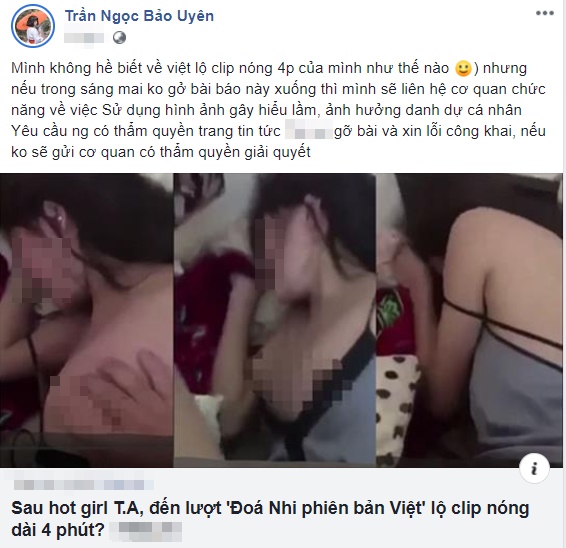 Thêm nạn nhân Đóa Nhi phiên bản Việt bị nghi là nữ chính trong clip nóng 4 phút lên tiếng: Đang chửa vượt mặt sức đâu mà làm-2