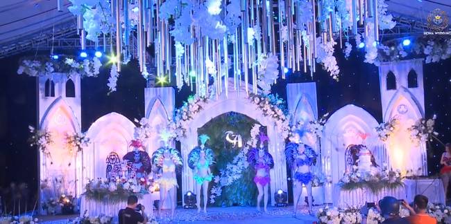 Hé lộ thân thế cô dâu trong đám cưới siêu khủng ở Hưng Yên rạp dựng 10 ngày, riêng tiền trang trí đã 2 tỷ, ca sĩ Đan Trường, Quỳnh Nga tham dự-13