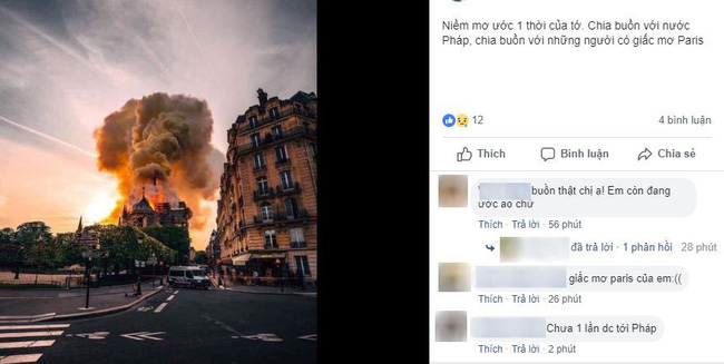 Dân mạng Việt thảng thốt, giăng status xót xa trước vụ cháy Nhà thờ Đức Bà Paris-8