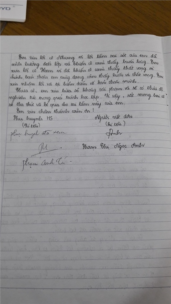 Lần đầu đi học muộn, nữ sinh chuyên Văn viết bản kiểm điểm 2 mặt giấy đầy tự sự và biểu cảm-3