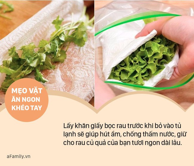 Chỉ dùng 1 tờ khăn giấy thôi cũng có thể khiến cá, thịt, rau củ tươi ngon hết nấc-3