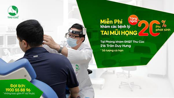 Miễn phí khám tai mũi họng ở Phòng khám ĐKQT Thu Cúc-3