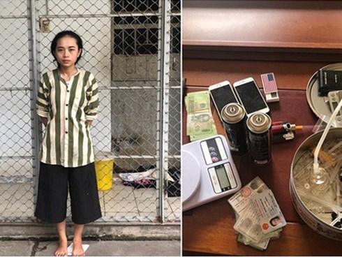 Nữ sinh viên 9X ngành dược bị bắt quả tang khi đang đi đang bán ma tuý cho con nghiện