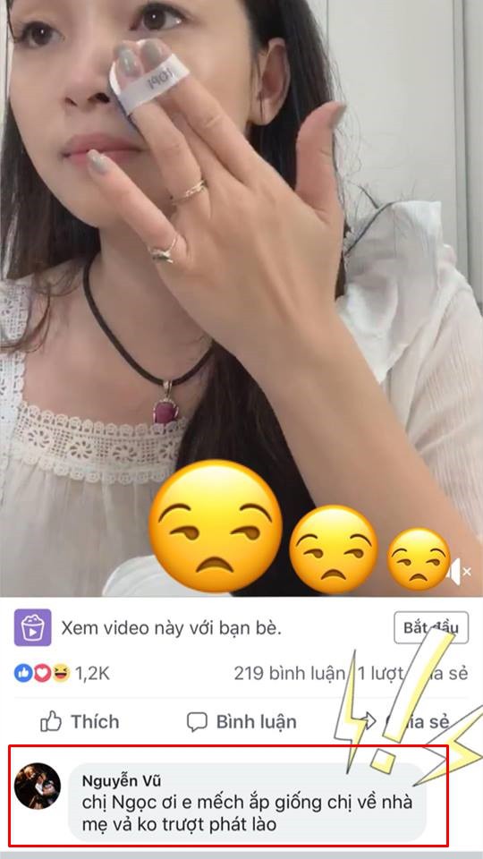 Rảnh rỗi ngồi livestream chia sẻ cách make-up với chị em, Ngọc Mon tím mặt vì bị ông xã nhiệt tình... phá đám-1