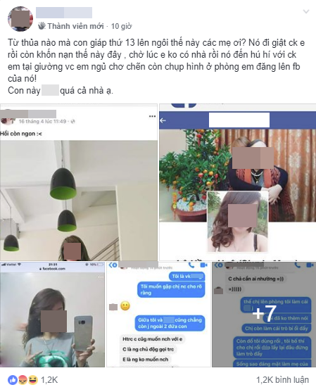 Đã có gia đình nhưng vẫn qua lại với người có vợ, cô bồ bị tố qua đêm với nhân tình còn chụp ảnh phòng ngủ làm chiến tích?-1