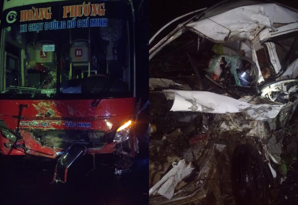 Cưa ô tô con đưa thi thể 2 nạn nhân ra ngoài sau cú tông của xe giường nằm-1