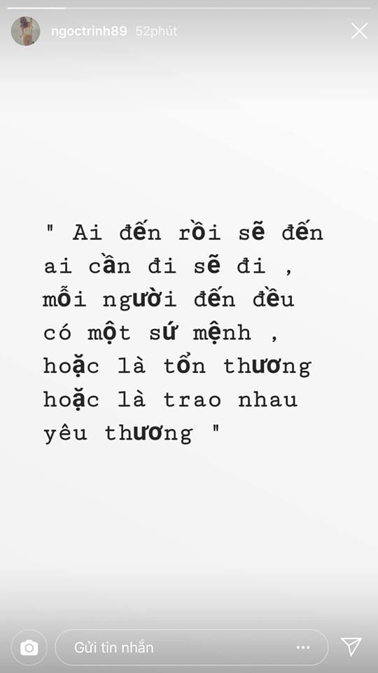 Vừa kỷ niệm 2 năm ngày yêu chưa bao lâu, Ngọc Trinh lại chất chứa tâm sự: Ai cần đi sẽ đi-3