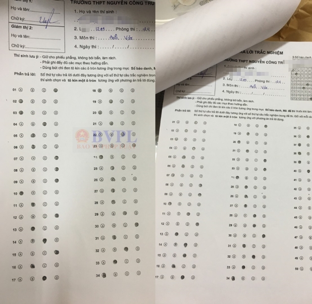 Giáo viên tố” Phó hiệu trưởng chỉnh sửa bài thi, nâng điểm cho học sinh?-3