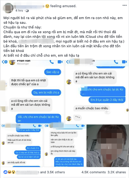 Bức xúc chuyện cô gái nhặt được iPhone không trả còn hồn nhiên nhắn tin xin mật khẩu iCloud để đỡ mất tiền mở khoá-1