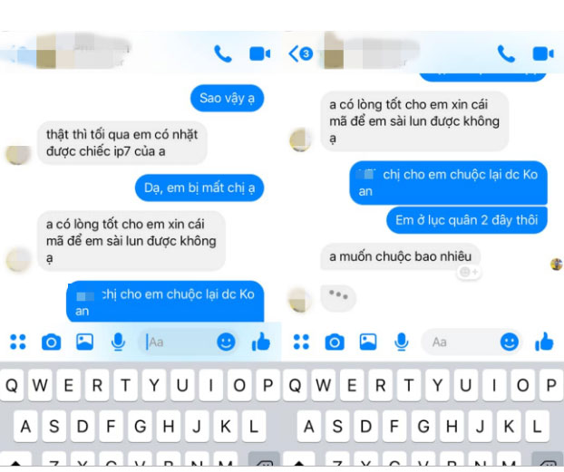 Bức xúc chuyện cô gái nhặt được iPhone không trả còn hồn nhiên nhắn tin xin mật khẩu iCloud để đỡ mất tiền mở khoá-2