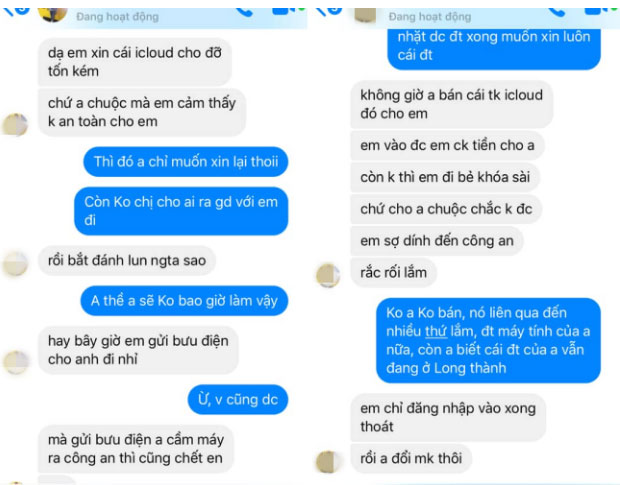 Bức xúc chuyện cô gái nhặt được iPhone không trả còn hồn nhiên nhắn tin xin mật khẩu iCloud để đỡ mất tiền mở khoá-4