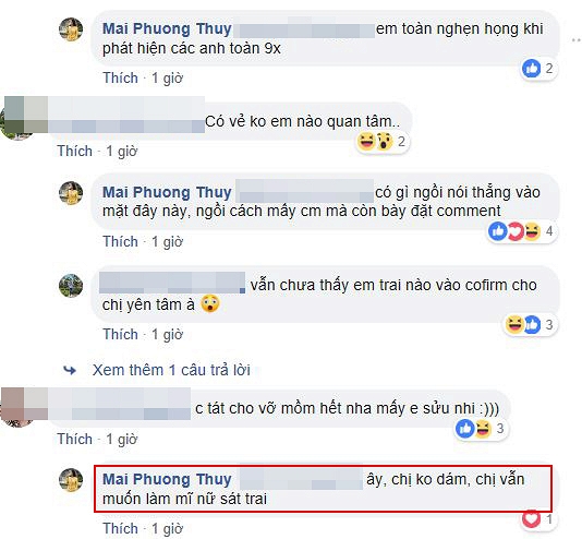 Mỹ nữ sát trai Mai Phương Thúy nhắc nhẹ mấy em kém tuổi: Ngừng xưng anh hoặc xưng tên được không?-3