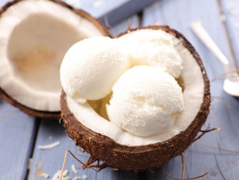 Đây chính là cách làm kem dừa Thái đang