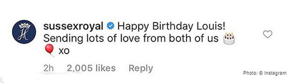 Vợ chồng Meghan bị người dùng mạng chỉ trích vì một câu nói thiếu tôn trọng Hoàng tử Louis, con út chị dâu Kate-2